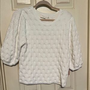Cyrus Off-white Cream Knit Sweater